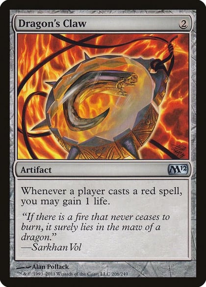 Dragon's Claw, Magic 2012 (M12) 206