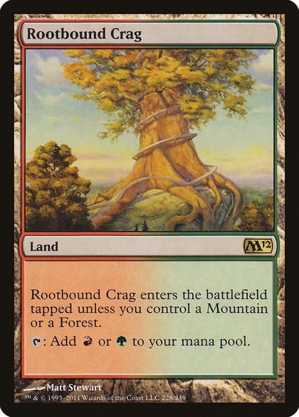Rootbound Crag, Magic 2012 (M12) 228