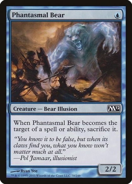Phantasmal Bear, Magic 2012 (M12) 70