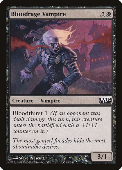 Bloodrage Vampire, Magic 2012 (M12) 83