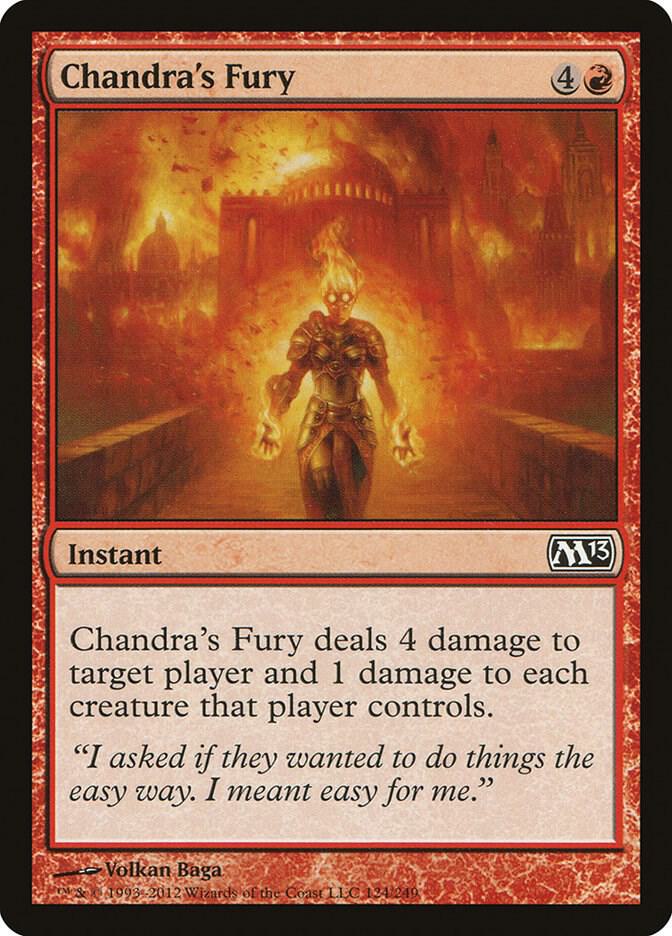Chandra's Fury, Magic 2013 (M13) 124