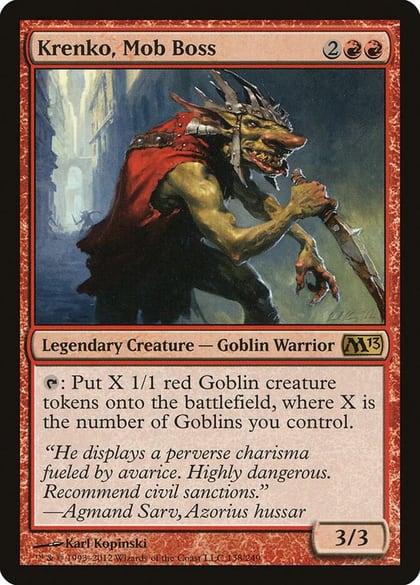 Krenko, Mob Boss, Magic 2013 (M13) 138