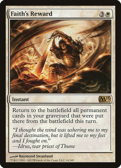 Faith's Reward, Magic 2013 (M13) 14