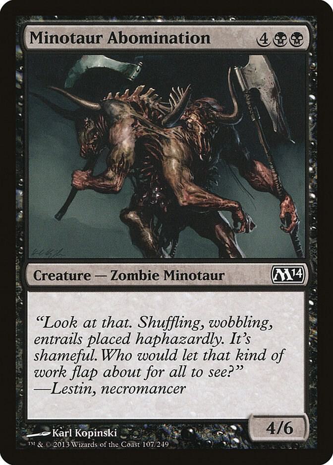 Minotaur Abomination, Magic 2014 (M14) 107