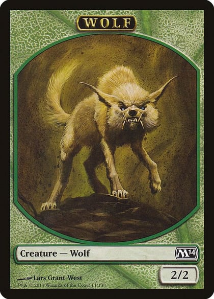 Wolf Token, Magic 2014 (M14) 11