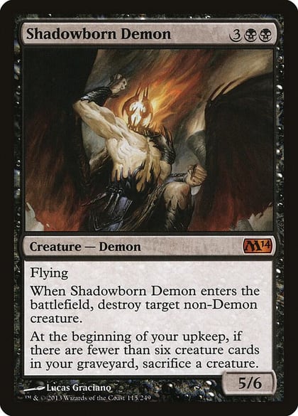 Shadowborn Demon, Magic 2014 (M14) 115