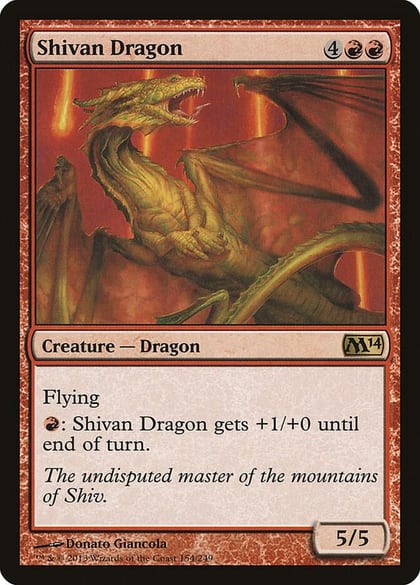 Shivan Dragon, Magic 2014 (M14) 154