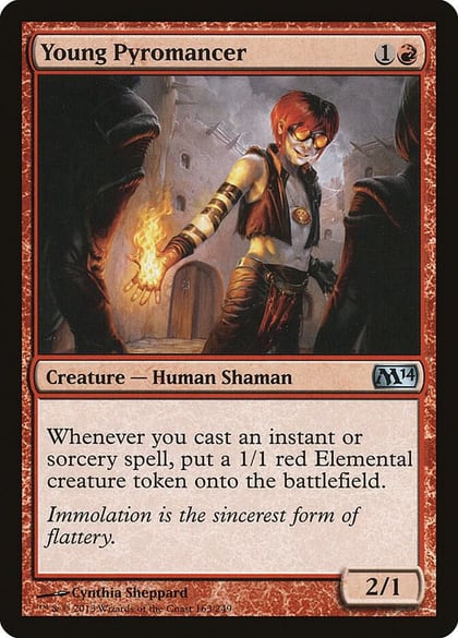 Young Pyromancer, Magic 2014 (M14) 163