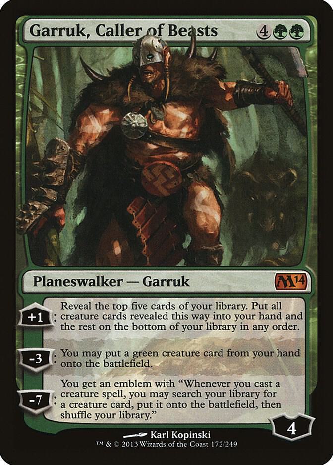 Garruk, Caller of Beasts, Magic 2014 (M14) 172