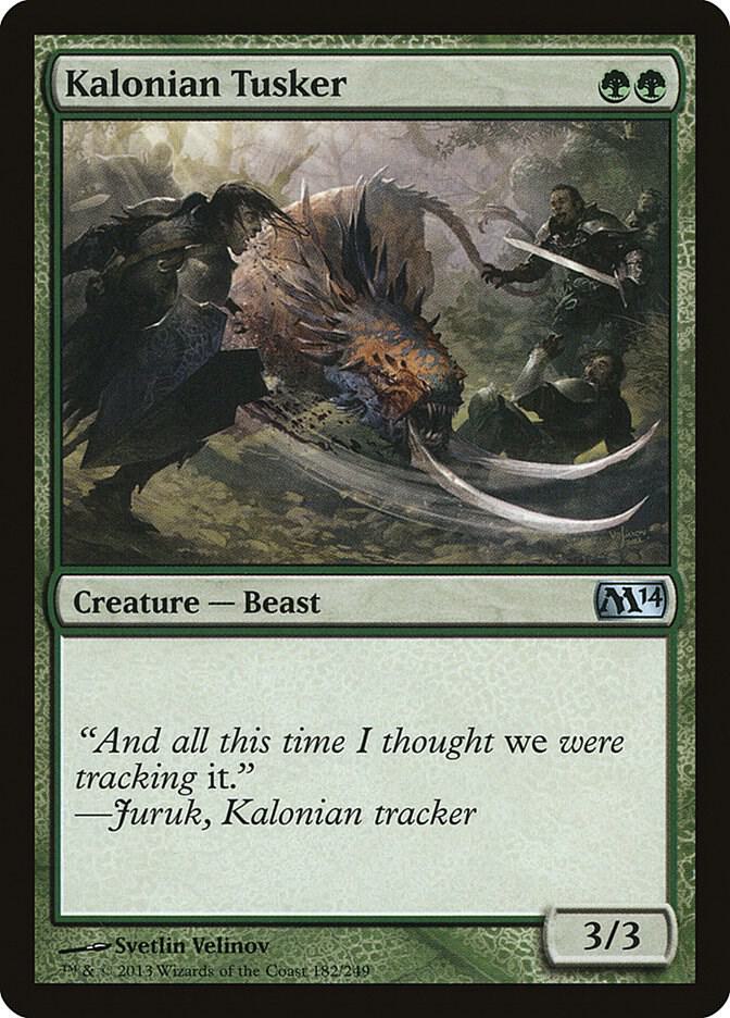 Kalonian Tusker, Magic 2014 (M14) 182