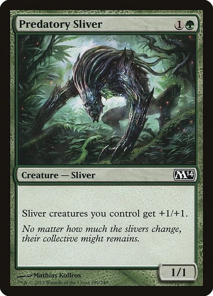 Predatory Sliver, Magic 2014 (M14) 189