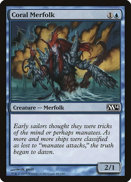 Coral Merfolk, Magic 2014 (M14) 49