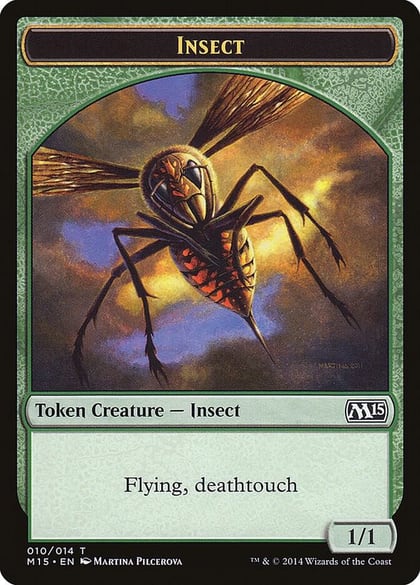 Insect Token (Deathtouch), Magic 2015 (M15) 10
