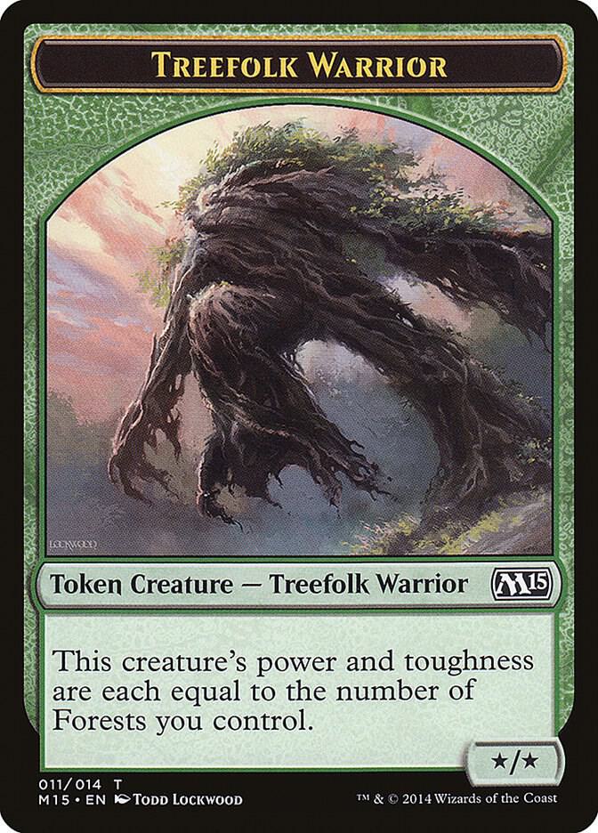 Treefolk Warrior Token, Magic 2015 (M15) 11