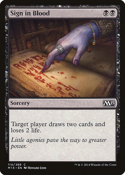 Sign in Blood, Magic 2015 (M15) 114