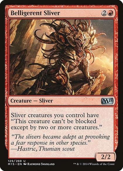 Belligerent Sliver, Magic 2015 (M15) 129