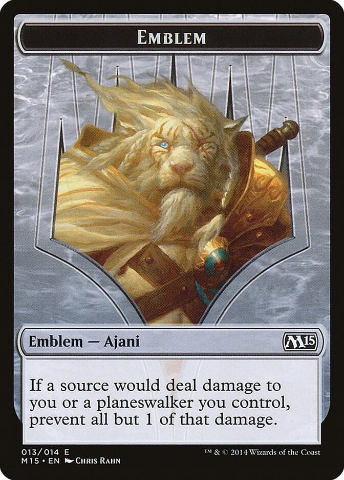 Emblem - Ajani Steadfast, Magic 2015 (M15) 13