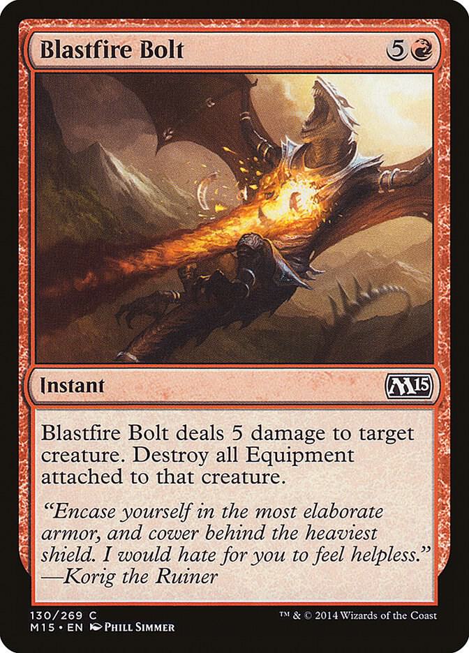 Blastfire Bolt, Magic 2015 (M15) 130