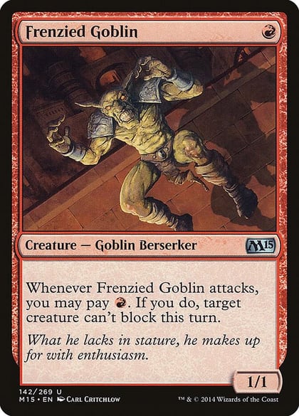 Frenzied Goblin, Magic 2015 (M15) 142