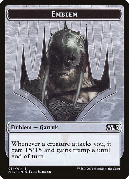 Emblem - Garruk, Apex Predator, Magic 2015 (M15) 14