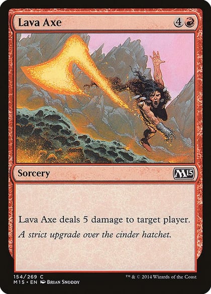 Lava Axe, Magic 2015 (M15) 154