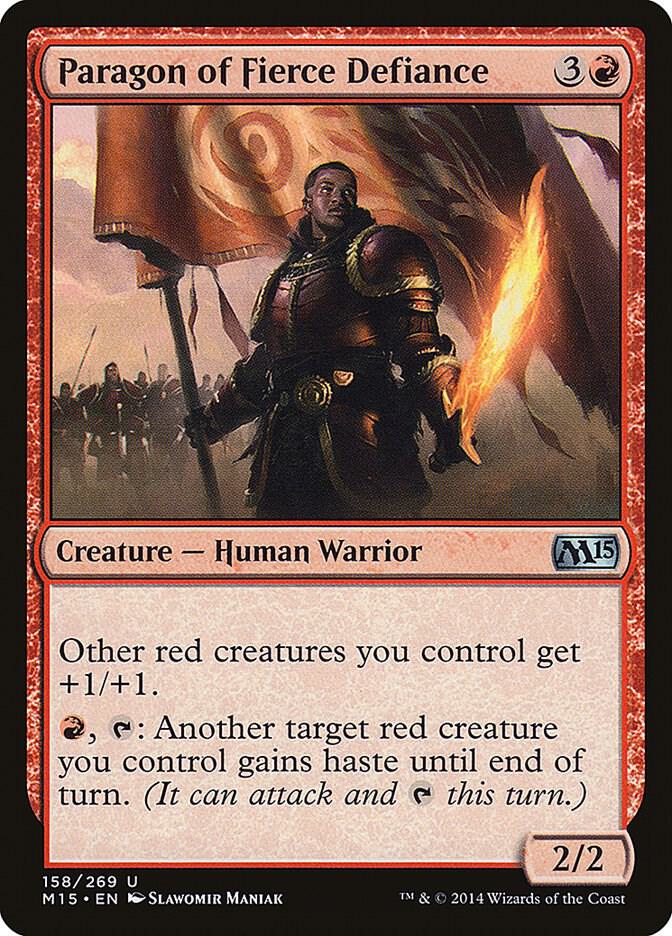 Paragon of Fierce Defiance, Magic 2015 (M15) 158