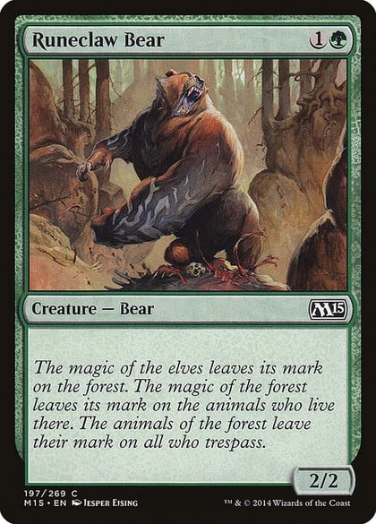 Runeclaw Bear, Magic 2015 (M15) 197