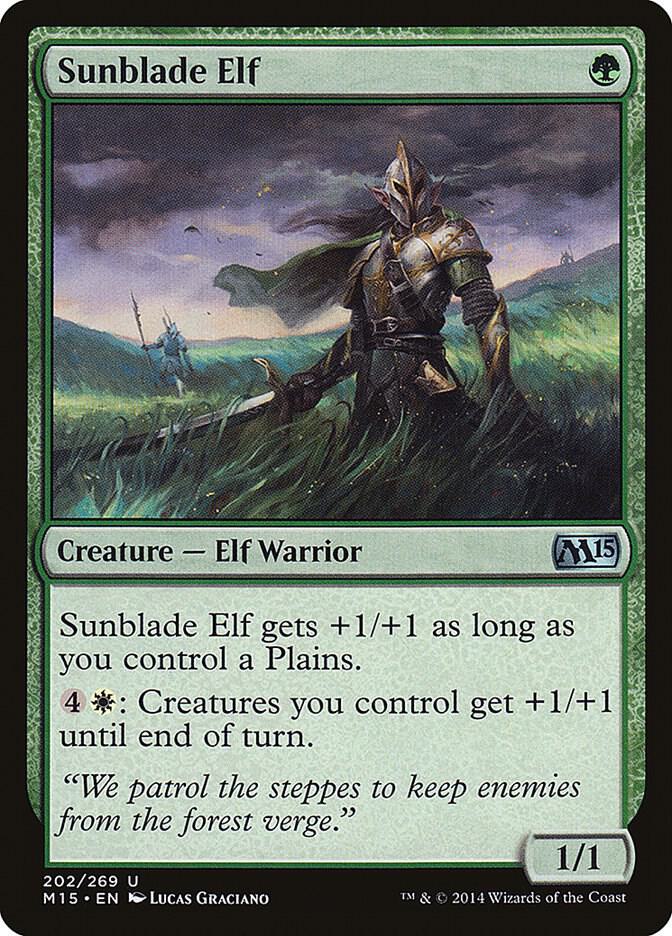 Sunblade Elf, Magic 2015 (M15) 202