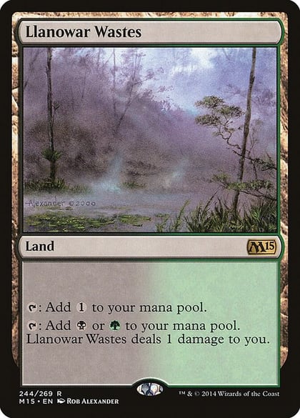 Llanowar Wastes, Magic 2015 (M15) 244