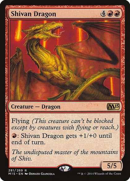 Shivan Dragon, Magic 2015 (M15) 281