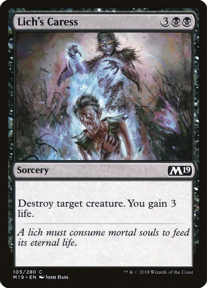 Lich's Caress, Core Set 2019 105