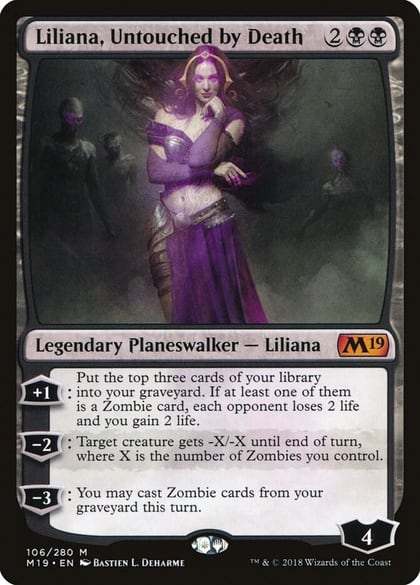 Liliana, Untouched by Death, Core Set 2019 106