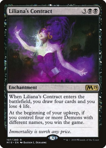 Liliana's Contract, Core Set 2019 107