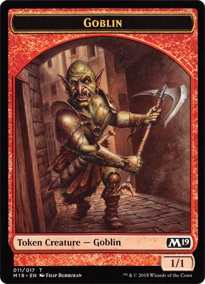 Goblin // Thopter Double-Sided Token (Game Night), Core Set 2019 11 // 14