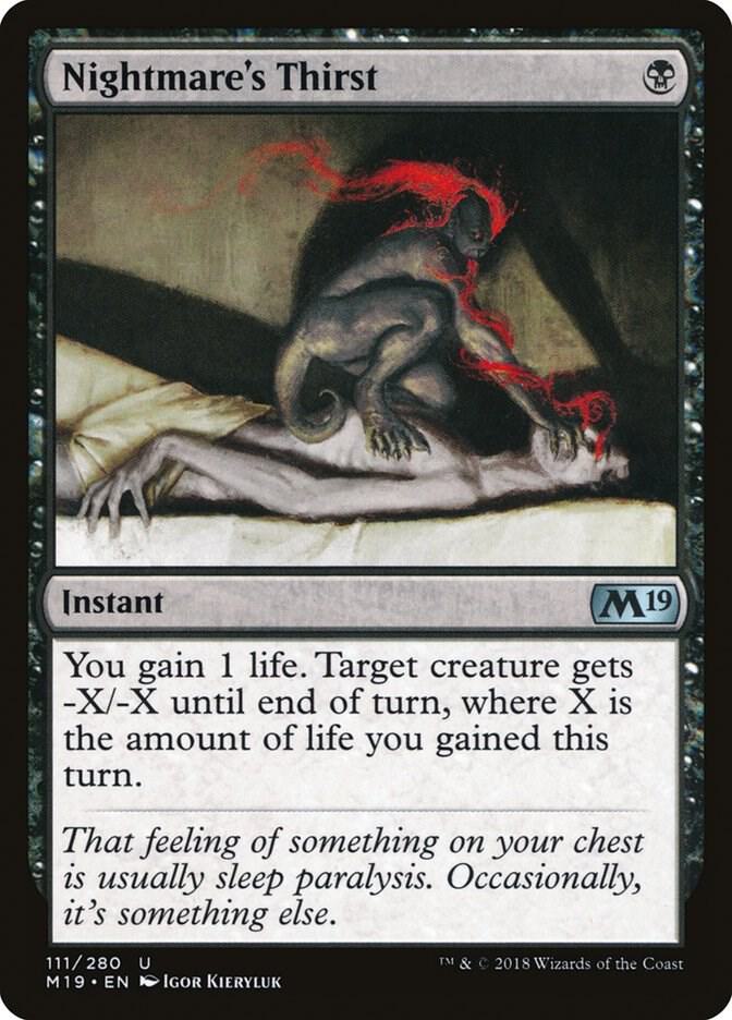 Nightmare's Thirst, Core Set 2019 111