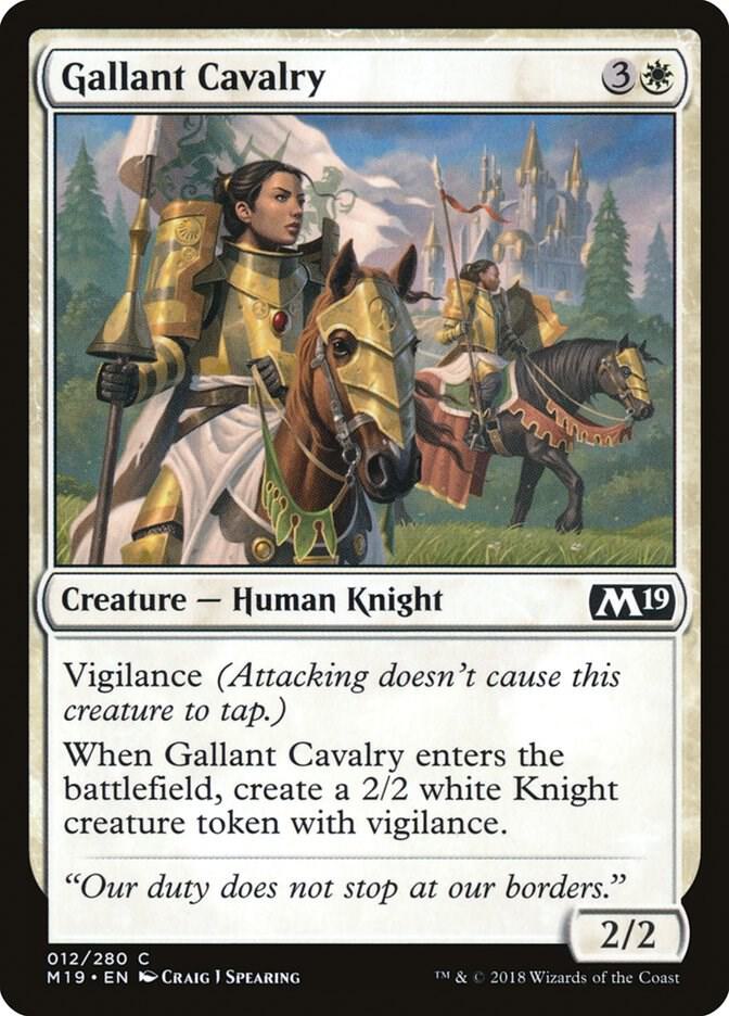 Gallant Cavalry, Core Set 2019 12