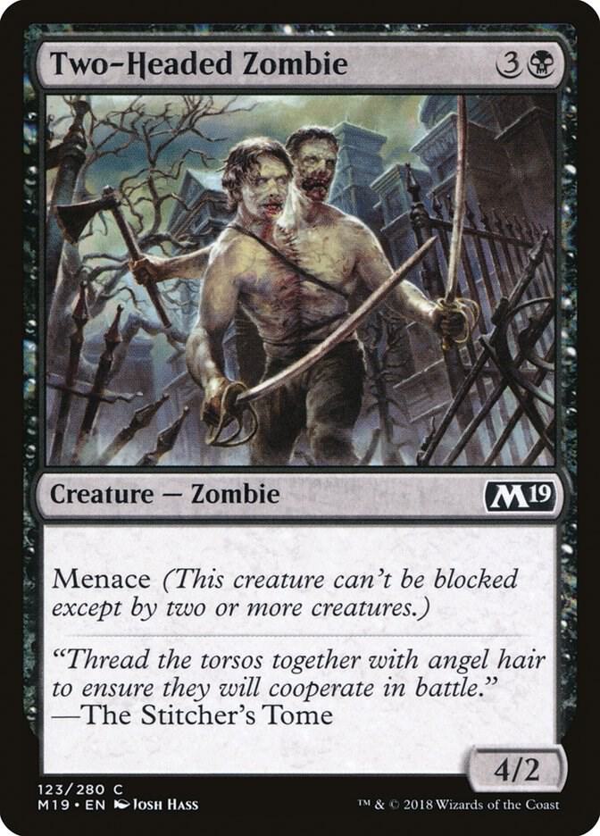 Two-Headed Zombie, Core Set 2019 123