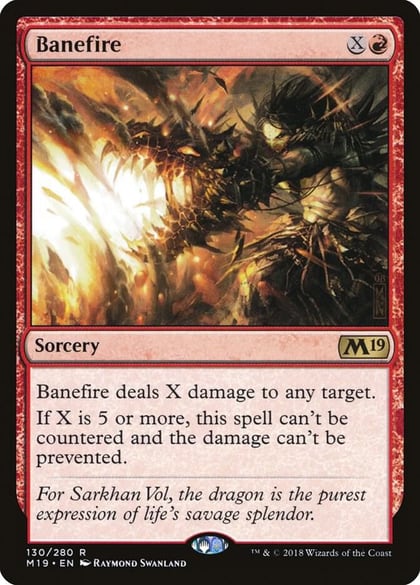 Banefire, Core Set 2019 130