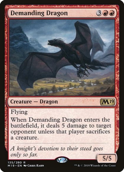 Demanding Dragon, Core Set 2019 135