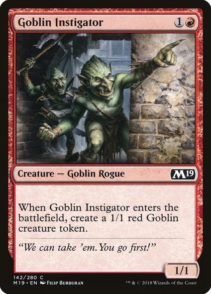 Goblin Instigator, Core Set 2019 142