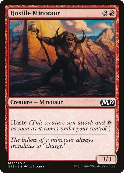 Hostile Minotaur, Core Set 2019 147