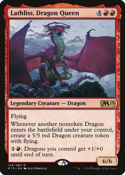 Lathliss, Dragon Queen, Core Set 2019 149
