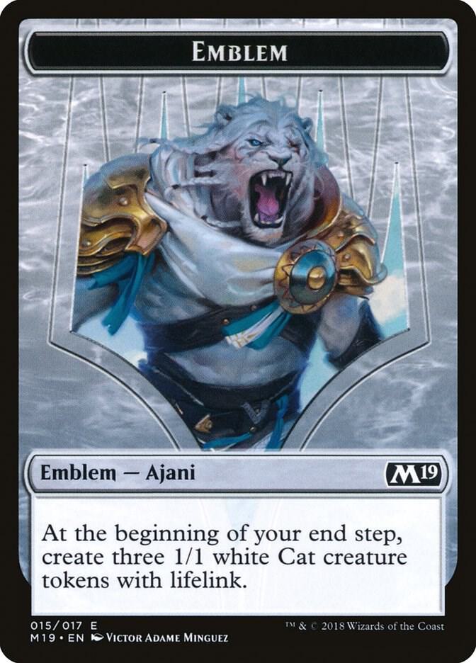 Emblem - Ajani, Adversary of Tyrants, Core Set 2019 15