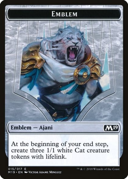 Emblem - Ajani, Adversary of Tyrants, Core Set 2019 15