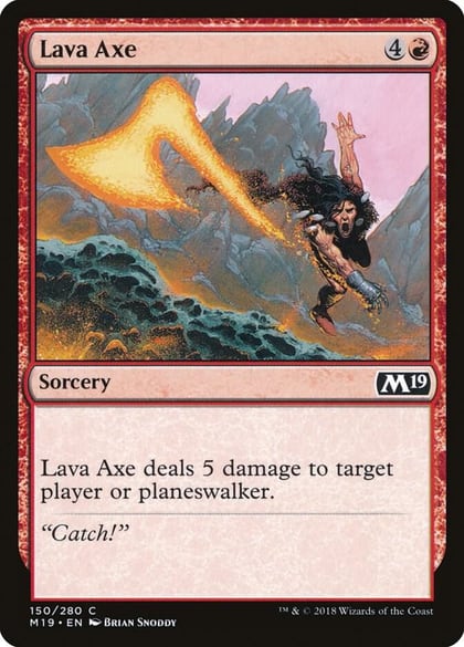 Lava Axe, Core Set 2019 150