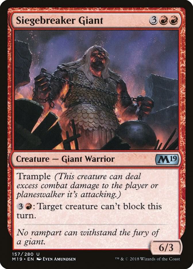 Siegebreaker Giant, Core Set 2019 157
