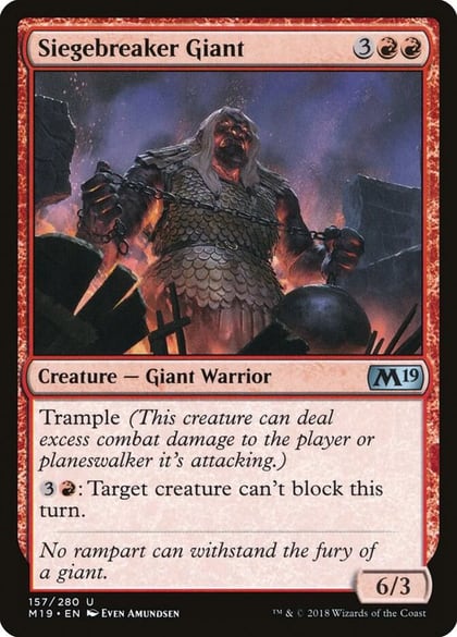 Siegebreaker Giant, Core Set 2019 157