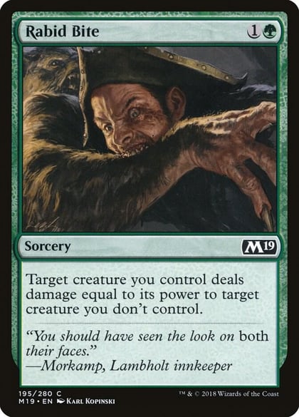 Rabid Bite, Core Set 2019 195