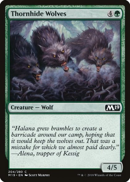 Thornhide Wolves, Core Set 2019 204