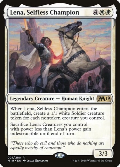 Lena, Selfless Champion, Core Set 2019 21